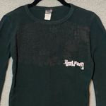 Volcom  Vintage Black Thermal Sweater Pullover Top Size Small Photo 1