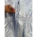 ZARA  Minimalist Summer Cotton Romper Medium Blue Vacation Resort wear Photo 3