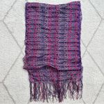 Missoni  Pink & Purple Knit Zig Zag Fringe Scarf Photo 2
