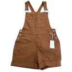 Judy Blue NWT Women Brown Shortalls Overalls Bibs Size L JB150241 C-CO Utility Photo 1