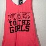 Series 8 Florescent Pink Tank Power to the Girls Size Medium Photo 0