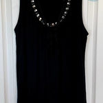 New York & Co. Women's Size Extra Small Black Beaded Top Photo 0