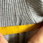 Gray Knit Open Front Cardigan Duster Y2K Indie‎ Retro Minimalist Small Photo 6