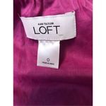 Loft Ann Taylor Ruffle Wrap Dress Pink Purple Cheetah Animal Print Fully Lined 0 Photo 11