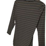 Abound New  Womens Size Large Rain Check Bodycon Mini Striped Ruched Black Photo 7