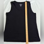 Chico's Chico’s Angelo basic black knit tank top size 2 large new with tags Photo 2