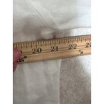 August Silk Womens Top Linen Blend White 3/4 Sleeve Tie Neck Medium Flowy Resort Photo 6