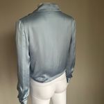 Wilfred  Satin Tie-Front Blouse - Soft Blue Photo 3