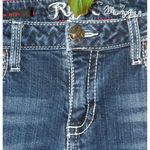 Wrangler  Rock 47 Jeans 5/6 Tall Low Rise Boot Cut Embellished Western Cowgirl Photo 2