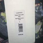 Caroline Constas Reign Floral Belted Tiered Mini‎ Skirt NWT Size L Black Size L Photo 9