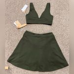Reformation NWT Active Sports Bra and Skort Set in Fern Green Photo 5