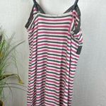 P.J. Salvage White Striped Sleeveless PJ Pajama Sleep Dress XL Photo 1