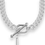 Link Chain Necklace for Men Women Streetwear Unisex Hip Hop Style Silver Photo 1