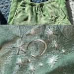 Mighty fine  Green Quarter Zip Embroidered  Fleece Sweatshirt & Pants set Small Photo 7