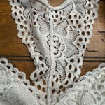 Aerie  medium white knit bralette super‎ cute layers layering Photo 4