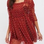 Free People Free People Saya polka dot Sheer Mesh Tulle Baby doll Dress Size S Photo 0