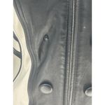 One Girl Who Like White And Black Leather Ribbed‎ Stretch Jacket Women's Small S Size 4 Photo 1