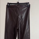 Joie  Espresso Pull On Hi-Rise Stretch Fit Faux Leather Leggings Pants size M Photo 4