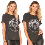 ANINE BING  Sunburst Eagle Vintage Tee Black Sz L Photo 1