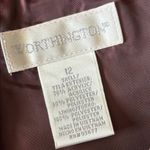 Worthington  Burgundy Tweed Cap Sleeve Dress Size 12 Photo 6