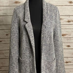 Topshop  classic black/white tweed open front knit cardigan jacket Size 6 Photo 0