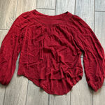 Chic Burgundy Women's Blouse Red Size XS Photo 0