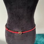 Gucci  Leather Belt with GG Gold Buckle❤️❤️ Photo 4