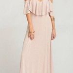 Show Me Your Mumu Caitlin Ruffle Maxi Dress in Dusty Blush Photo 0