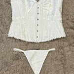 Corset lingerie set 2XL White Size XXL Photo 0