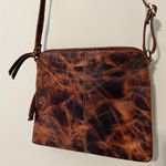 LEVOGUE genuine leather crossbody purse bag distressed leather brown hippie boho Photo 11