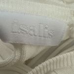 Isalis  Ribbed top curved hem cut out back size medium Photo 9