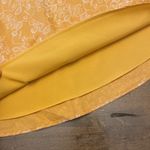 Hinge  yellow floral midi skirt elastic waist size XS lined‎ Photo 4