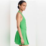 Amanda Uprichard NWT Payton Skort Romper Grass Green Halter Neck Dress Large Photo 5