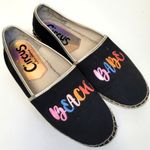 Circus by Sam Edelman  LENI BEACH BABE BLACK ESPADRILLE SLIP ON FLATS 7.5 Photo 0