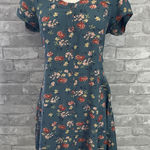 Band of Gypsies Blue Floral Mini Dress Photo 0