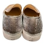 Stuart Weitzman Silver Copper Biarritz Metallic Slip On Sneaker Loafer Size 10 Photo 4