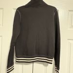 Victoria's Secret PINK Sweatshirt Sz S Black 1/4 Zip Pullover Long Sleeve Cotton Photo 3