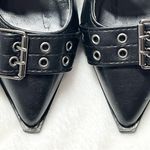Mary Jane Shoes Pointed Toe Buckle Strap Slingback Pumps Y2k Low Heel Photo 3