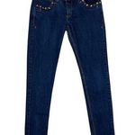 Rocawear Vintage Hannah Skinny Jeans Junior 9 Y2K Dark Wash Low Rise Embellished Photo 0