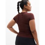 Athleta New XS Momentum Seamless Tee Garnet Short Sleeve X-Small Photo 3
