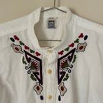 Bordados Zvleta Women’s Made in Ecuador Embroidered Cotton Button Down Shirt Photo 2