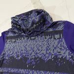 Nike  Pro Hyperwarm Cowl Neck Pullover Training Top Women’s Large Purple Nordic Photo 3