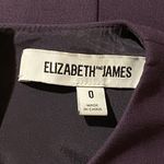 Elizabeth and James  Women's Sz 0 Rudi Plum Sheath Mini Long Sleeve Casual Dress Photo 5