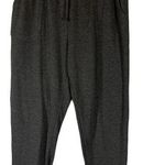 Rae Dunn Dark Gray Drawstring Waist Cuffed Casual Sweatpants Women Sz L Photo 0