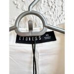 LIONESS NWT  Barely There Long Sleeve Open Front Shirt Top White Womens Sz AU6/XS Photo 4