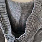 Skull Cashmere EUC  Gray Cable Knit Omega Zip Wool Sweater, S‎ Photo 6