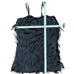 Dreamgirl Size XL Women Black Fringe Mini Dress With Adjustable Spaghetti Straps Photo 6