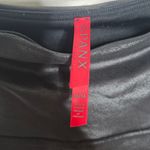 Spanx Shiny Black Faux Leather Leggings Shapewear Size Medium Photo 2