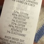 Aerie Nautical Lace-Up Striped Blue and White Top Size L Photo 6