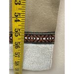 Nine West  Camel Synthetic Suede & Sherpa Scarf – Native Pattern Winter Accessory Photo 6